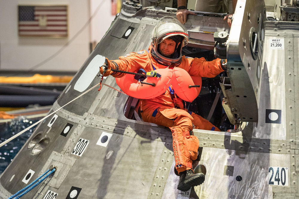 Image for the article: After splashdown, brutal obstacle course awaits the Artemis II crew