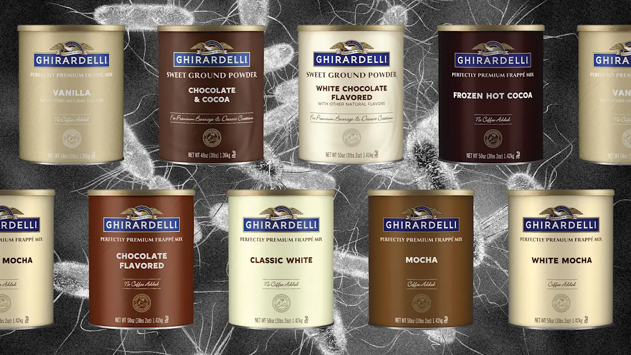 文章配图： Ghirardelli 巧克力产品因沙门氏菌担忧被召回。请避免食用以下 13 种饮品混合粉。