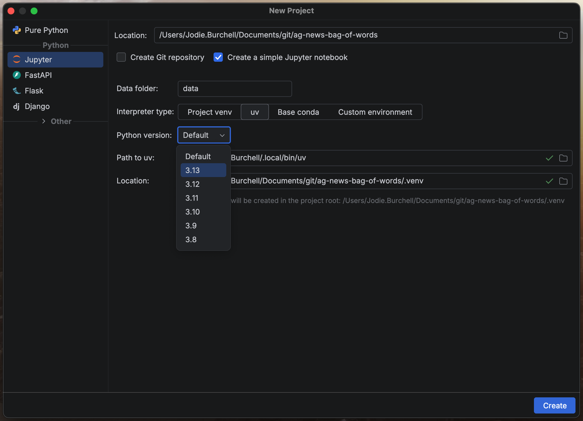 文章配图： PyCharm：使用PyCharm的词袋