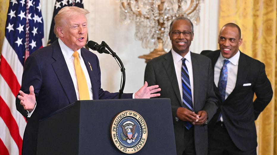 Image for the article: Trump marks Black History Month, announces Medal of Freedom for Carson and praises Nicki Minaj