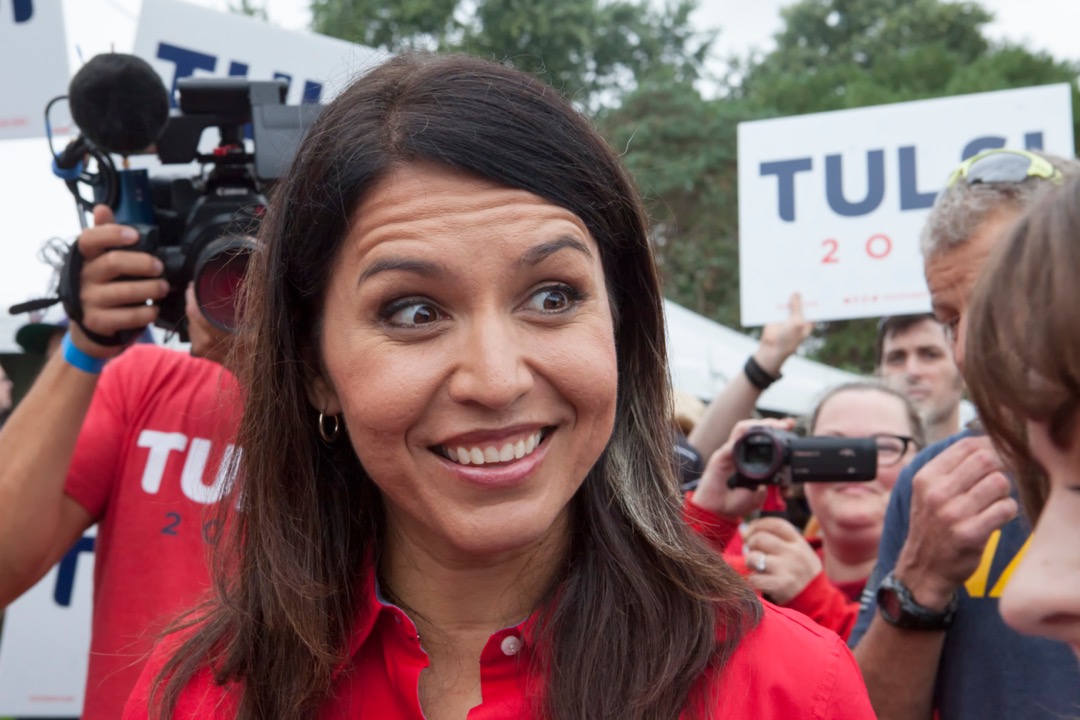 Image for the article: Gabbard blocked her own spy agencies from intel report about Trump associate