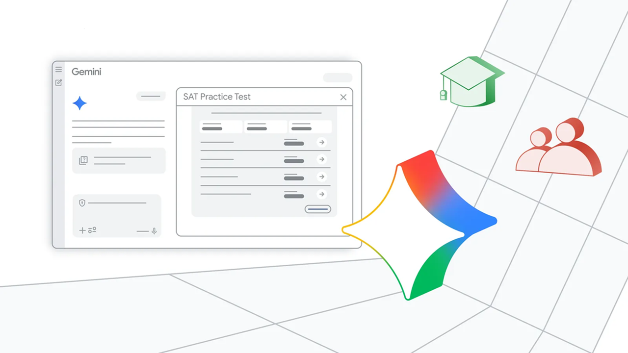 Изображение к статье: Gemini теперь предлагает полные пробные тесты SAT — бесплатно.