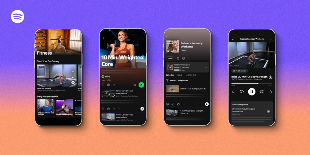文章配图： Spotify 推出全新的应用内健身体验，正式进军健身领域。