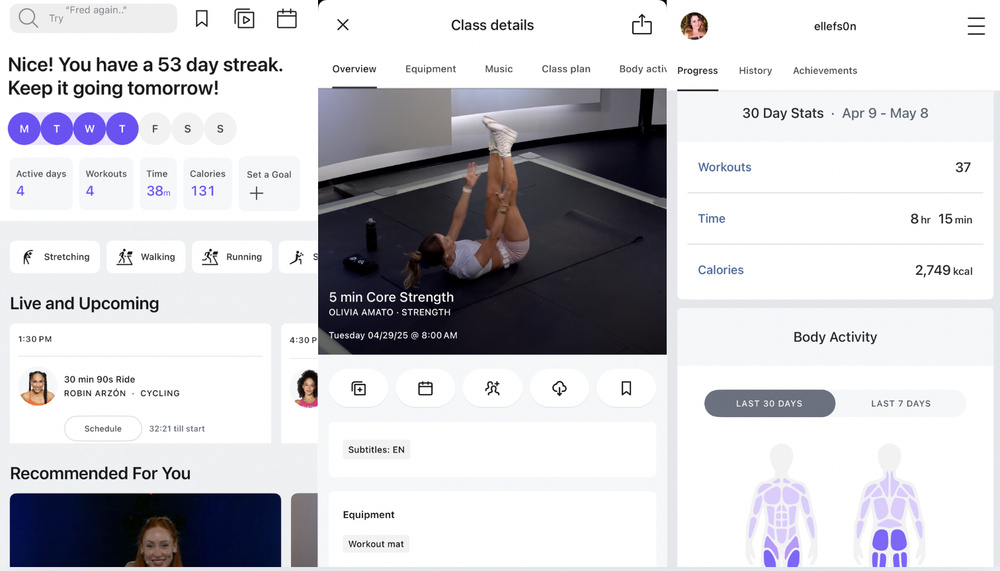 文章配图： Spotify 现在有 Peloton 健身视频