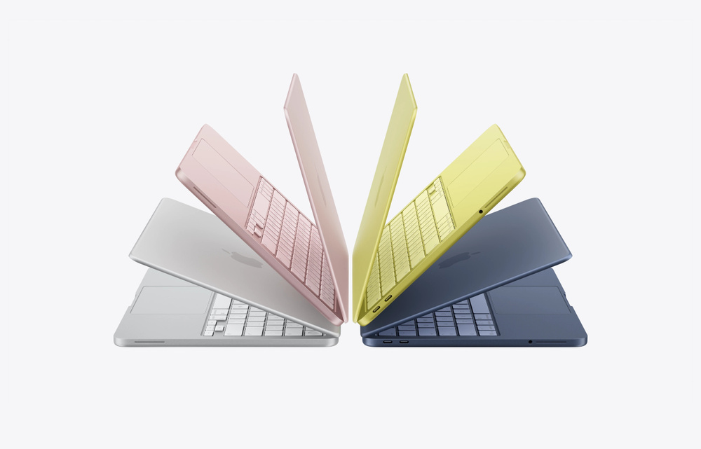 Image for the article: Apples MacBook Neo comes in citrus yellow and blush pink. The internet has thoughts.