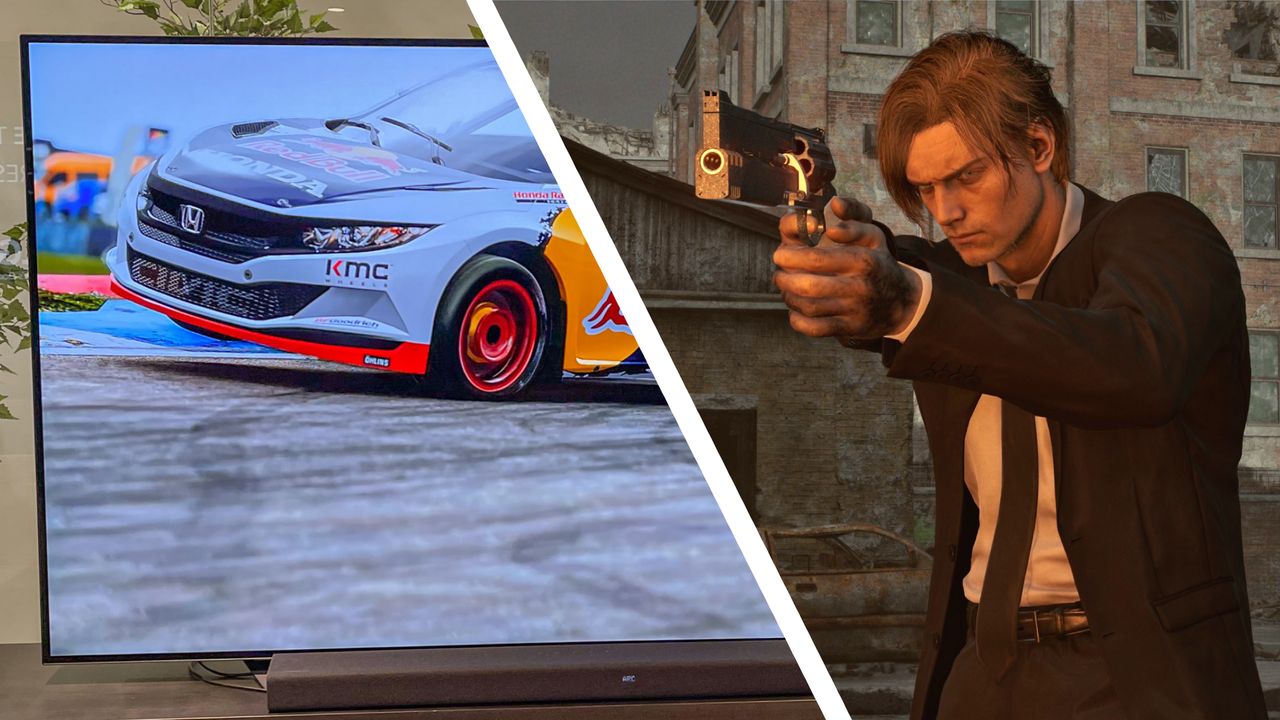 記事の画像： 「これは没入感だ」：『バイオハザード9 レクイエム』のタイトルの銃の発砲炎が非常に明るいため、あるプレイヤーのOLEDテレビが再起動してしまうという。