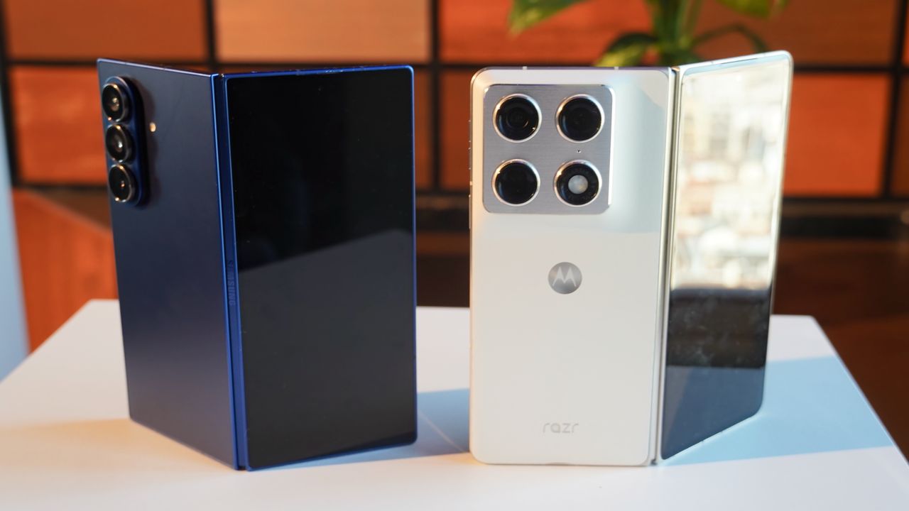 Image for the article: I went hands-on with the Razr Fold alongside the Galaxy Z Fold 7 — and I like Motorola's chances