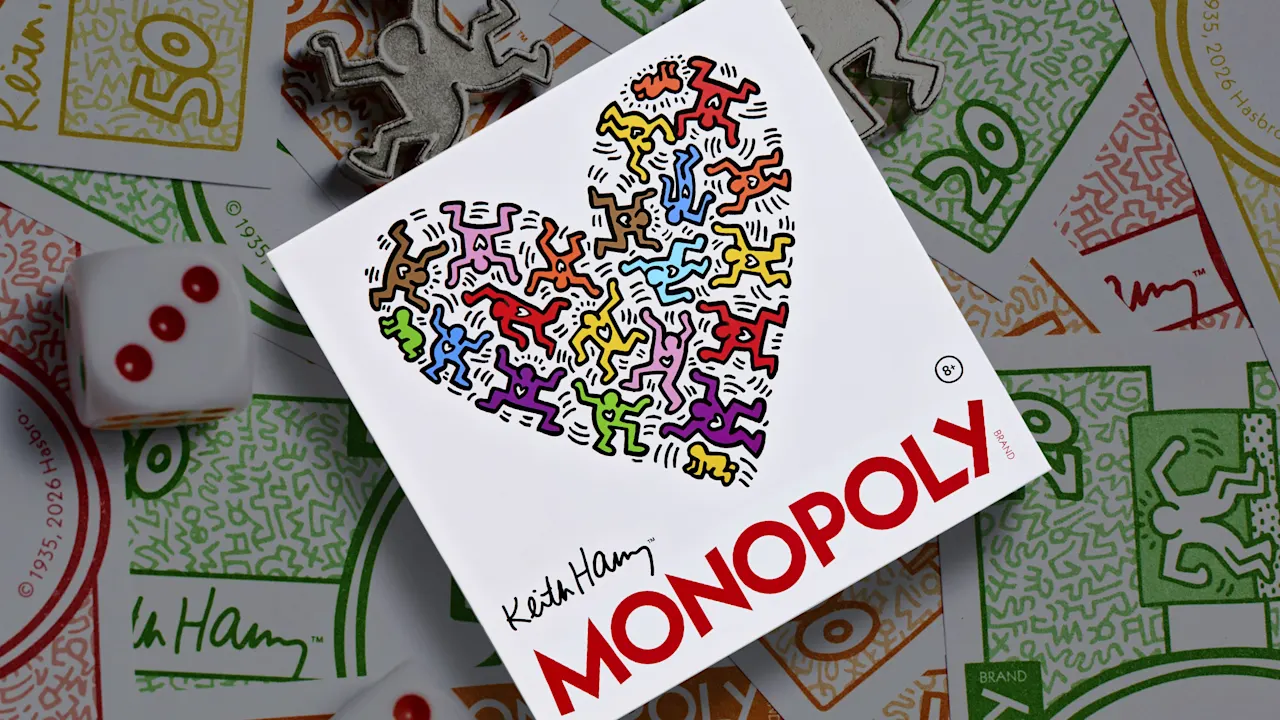 Image for the article: This gorgeous game of Monopoly tells the story of Keith Haring’s life