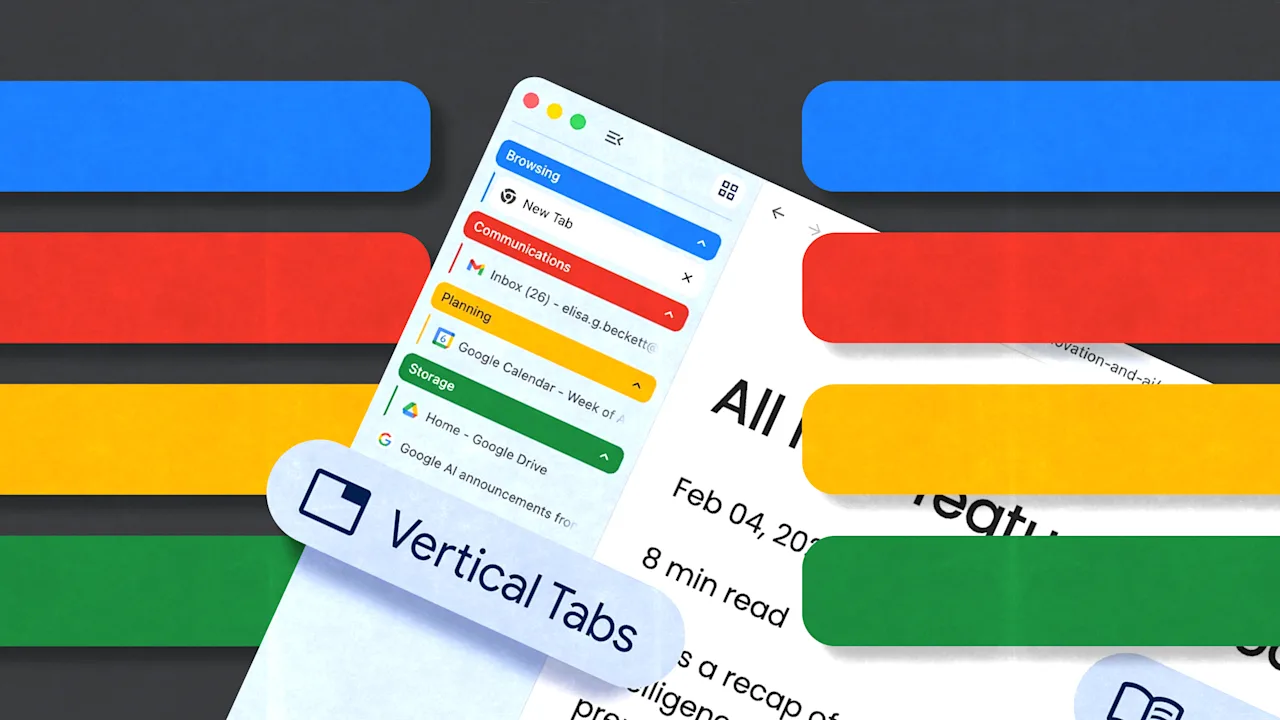 記事の画像： Chromeの新しい機能は、タブをたくさん開いている人々の生活を楽にします。