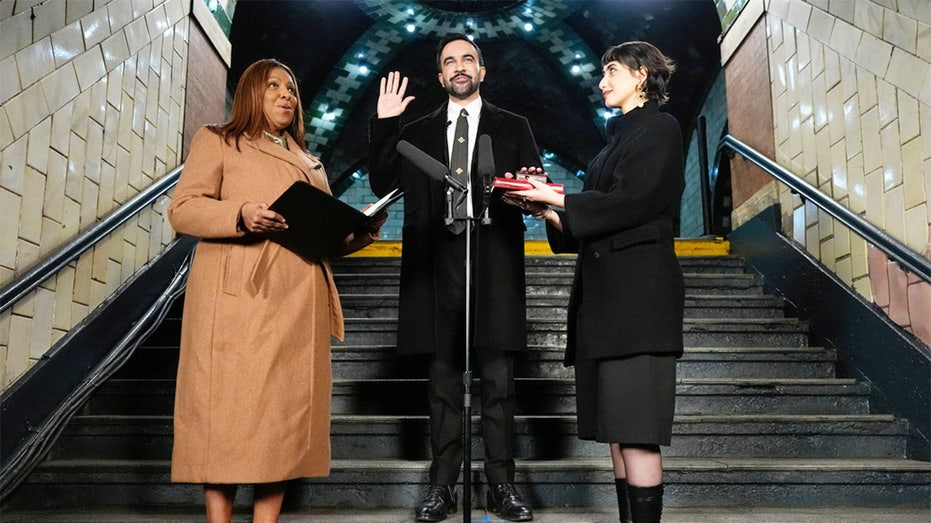 Image for the article: Mamdani sworn in by AG James in private midnight ceremony