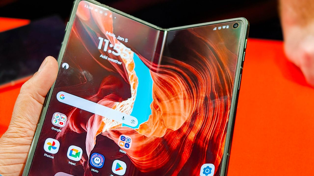 Image for the article: I love flip phones, but the Motorola Razr Fold and Samsung Galaxy Z TriFold are both tempting me to switch to book-style foldables, and for very different reasons