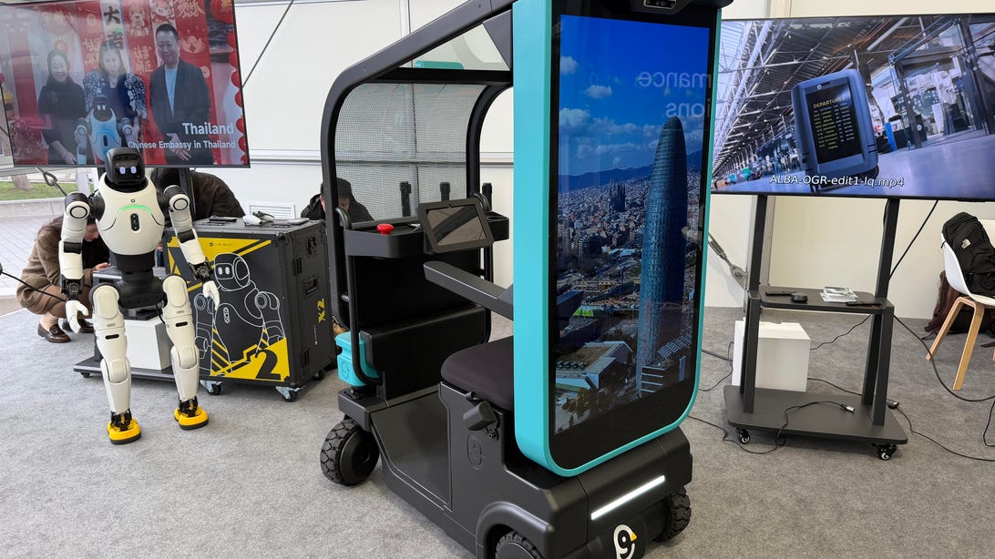 Image for the article: Concierge Bots, Autonomous Carts and Smart Tags: Welcome to MWC's Airport of the Future