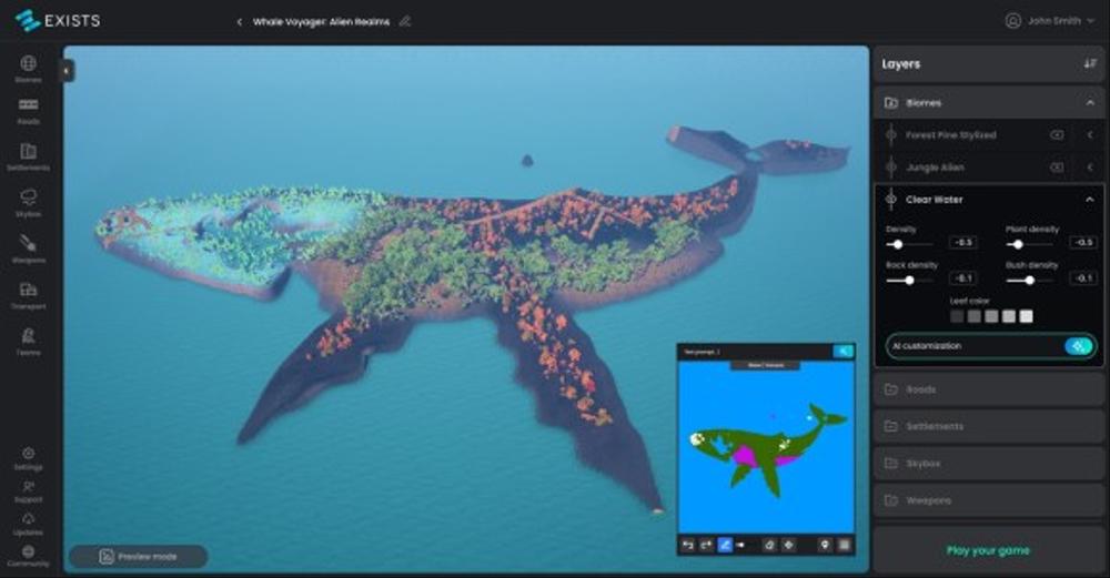 Bilde som følger med artikkelen: Exists lanserer GenAI-plattformen for å skape 3D-spill fra tekstprompts