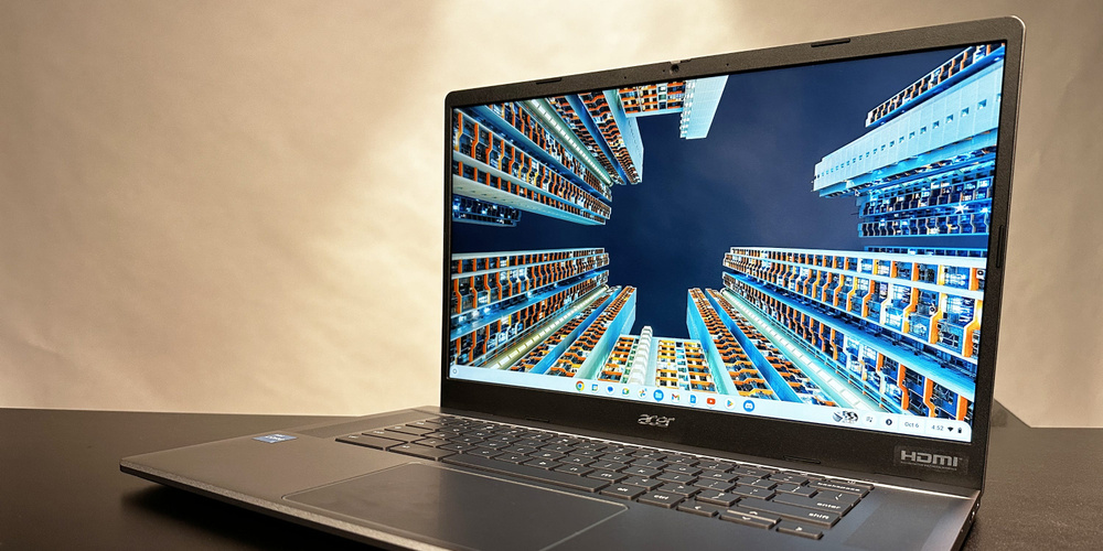 Image for the article: Acer Chromebook Plus 515 review: Powerful but limited by clunky software