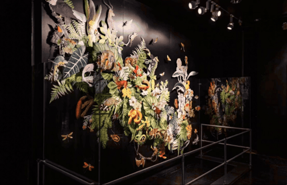Image for the article: Foliage and Wild Creatures Spring to Life in Clare Celeste’s Paper Installations