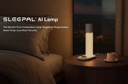 Image for the article: This smart lamp tracks your sleep without touching you