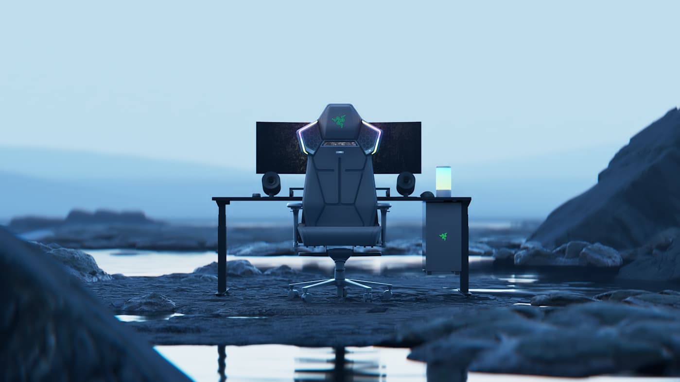 Image for the article: Razer's Project Madison concept chair has reactive lighting, immersive audio and multi-zone haptics