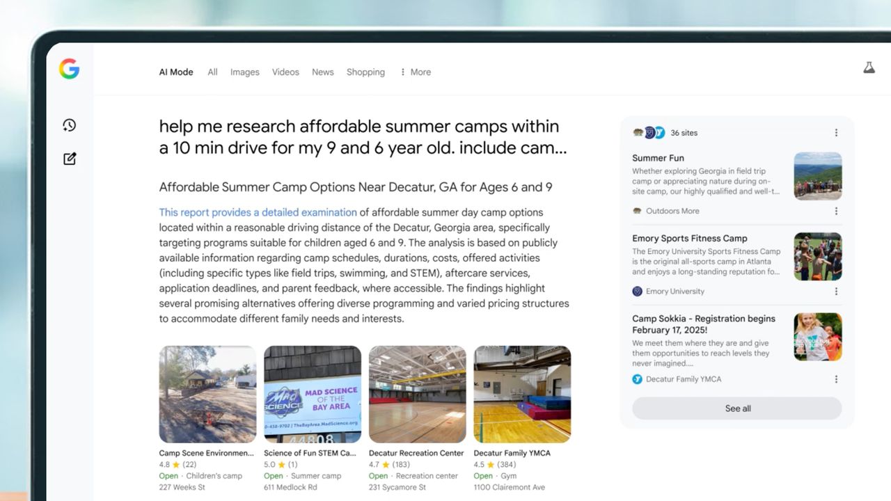 文章配图： 来自 Google 的一款新搜索 AI 工具将汇总来自 Reddit 和社交媒体的建议——“专家建议”面板将作为对 AI 模式和 AI 摘要的更新的一部分，包含来自公开在线讨论和其他来源的观点预览。