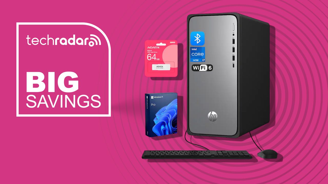 Image for the article: Ditch the laptop! This enterprise-ready HP OmniDesk desktop is built for business - and it's got a $590 discount and a free USB drive right now