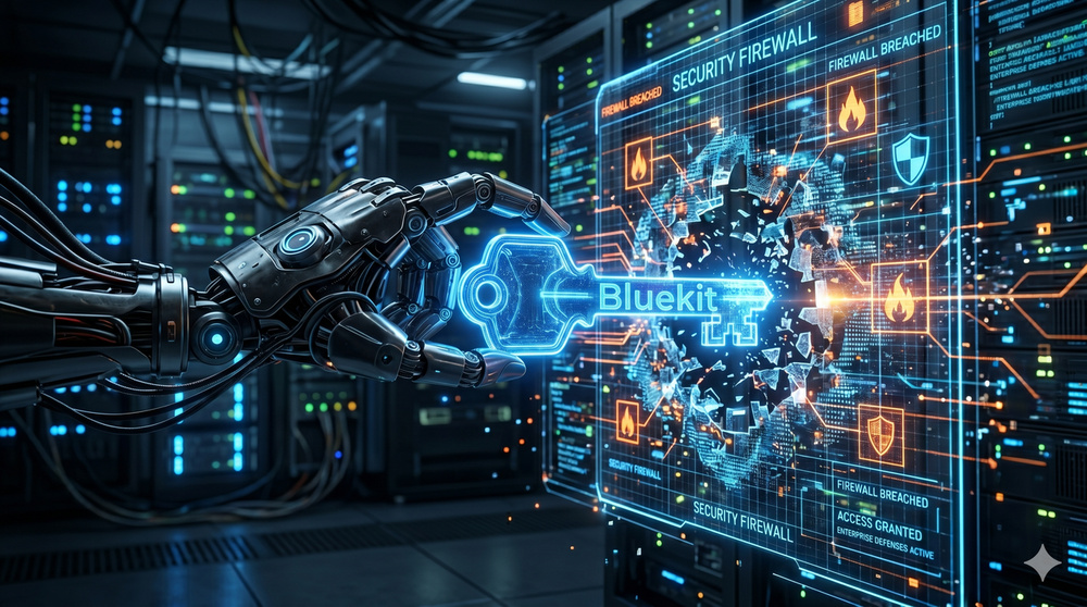 文章配图： 研究人员发现一种新型全功能"Bluekit"钓鱼套件，能够绕过企业双因素认证协议，并模拟 40 多个全球品牌。