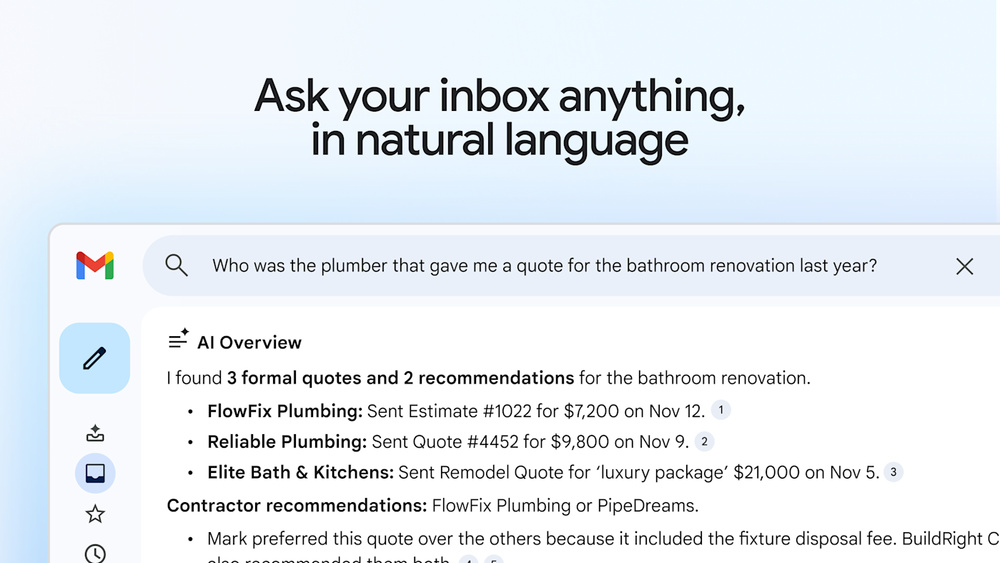 Image for the article: Gmail is getting a Gemini AI overhaul