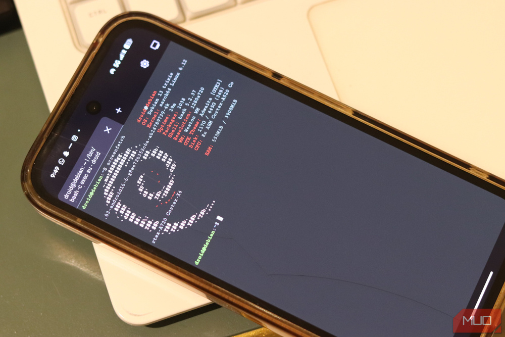 Изображение к статье: Я использовал новый терминал Linux на Android, и я впечатлен.