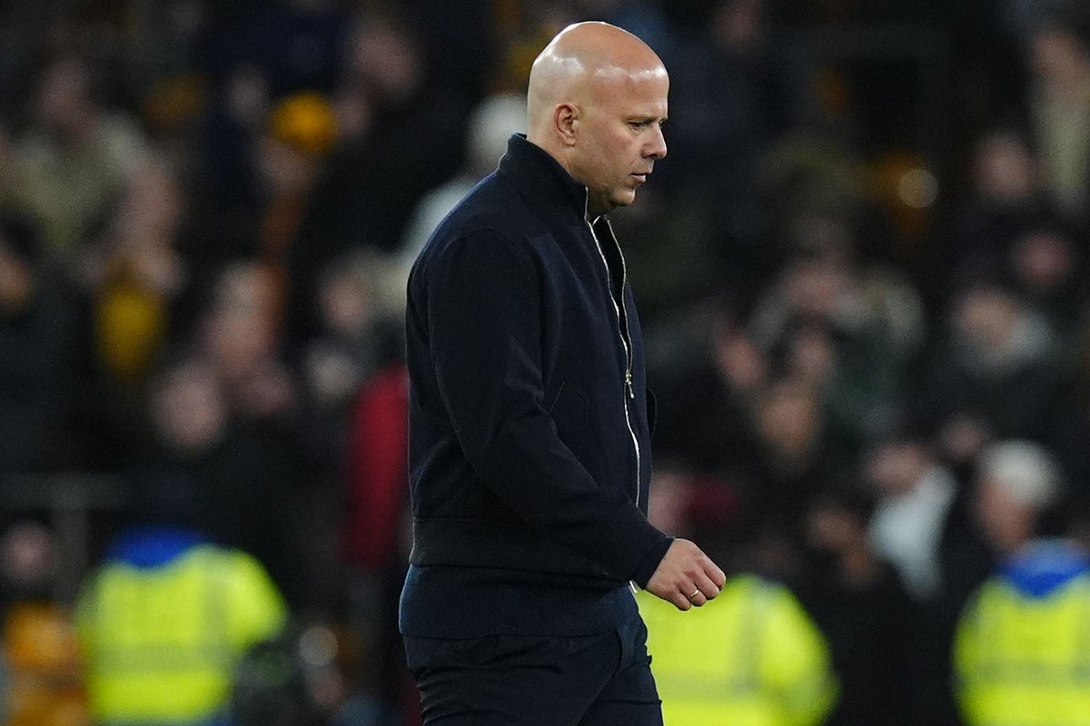 Image for the article: Frustrated Arne Slot rues ‘same old story’ as Liverpool succumb to fresh setback