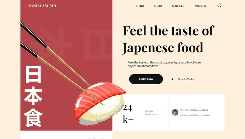 Image for the article: 🚀 VanillaJS Sushi Animated Website | Built with Vite & JavaScript