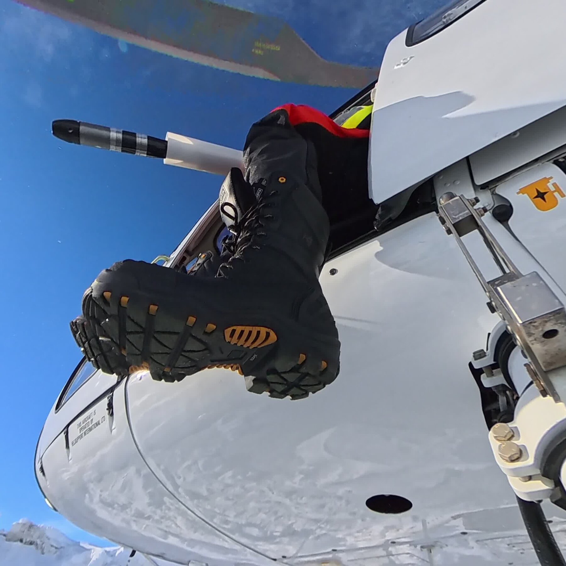 Image for the article: Studying Antarctica’s Ice From the Side of a Helicopter