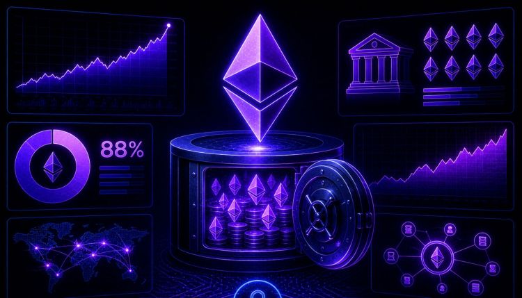 Изображение к статье: Bitmine только что преодолела отметку в 10 миллиардов долларов в застейканном Ethereum — 88% всего, что ей принадлежит, теперь заблокировано.