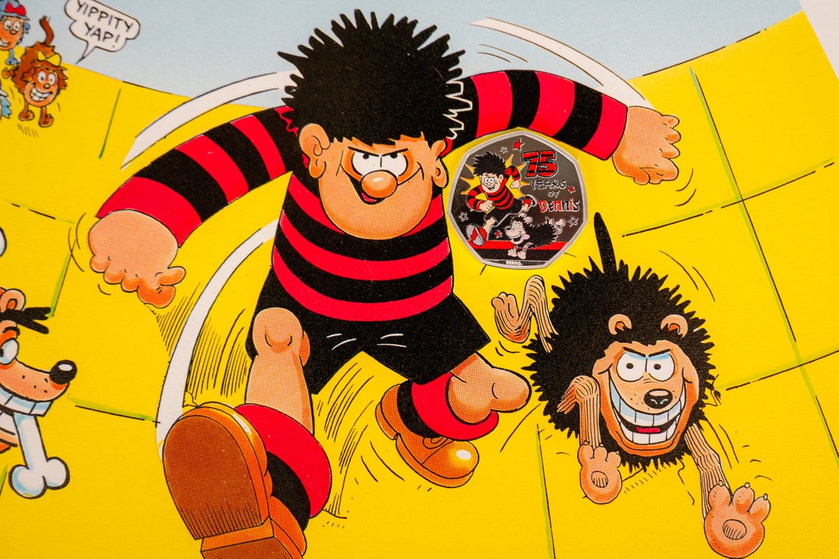 Image for the article: Dennis the Menace appears on new 50p coin to celebrate 75 years of mischief