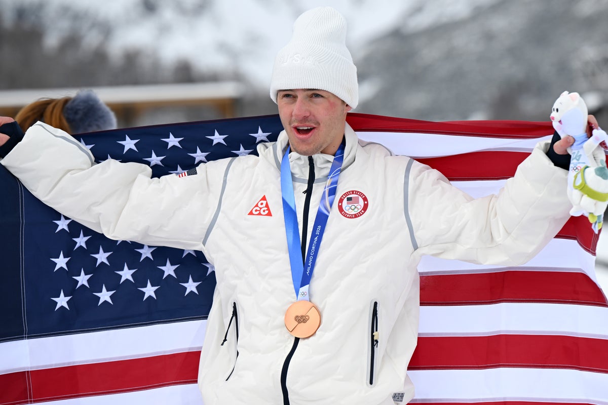 Image for the article: US snowboarder Jake Canter wins Olympic bronze after almost dying in freak trampoline accident