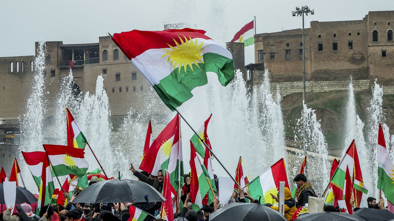 Image for the article: Scoop: Trump calls Kurdish leaders in Iran war effort