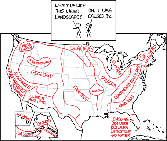 Изображение к статье: Ландшафтные особенности XKCD Рэнделла Манро