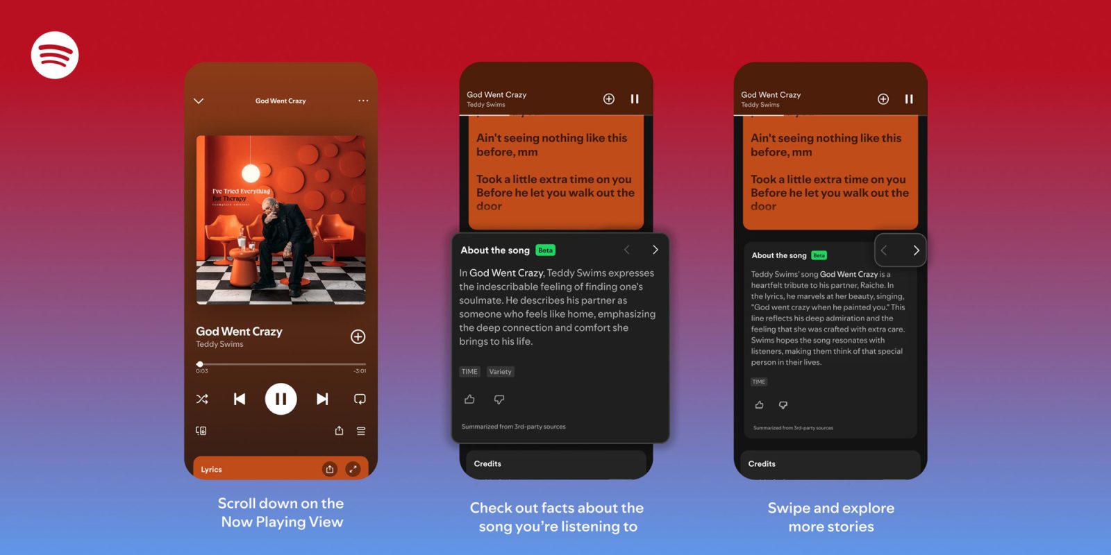 Изображение к статье: Новый эксперимент Spotify рассказывает предысторию песен, которые вы слушаете