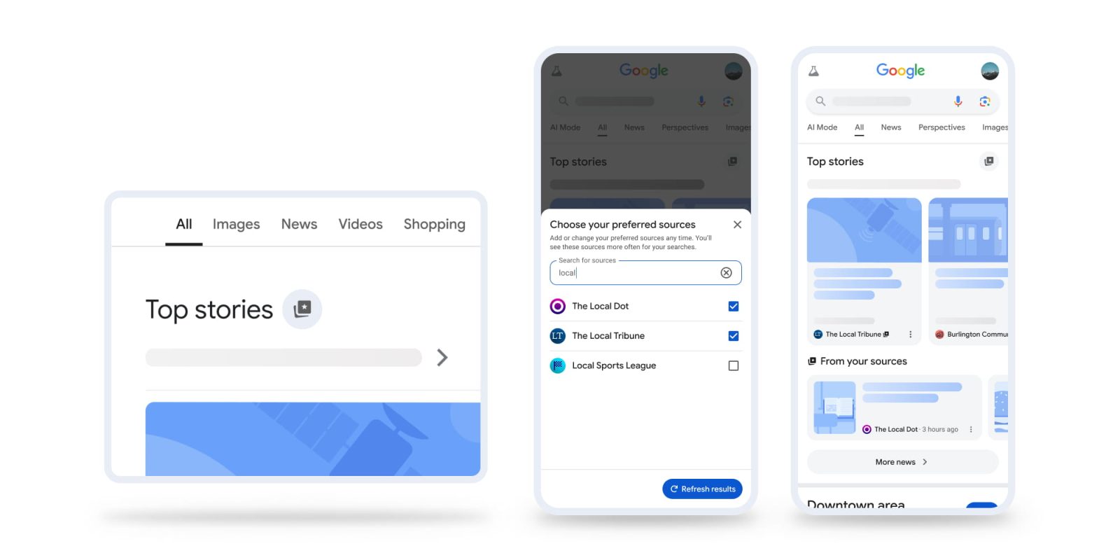 文章配图： Google 将“首选来源”功能扩展至所有用户，让您真正看到心仪的网站。