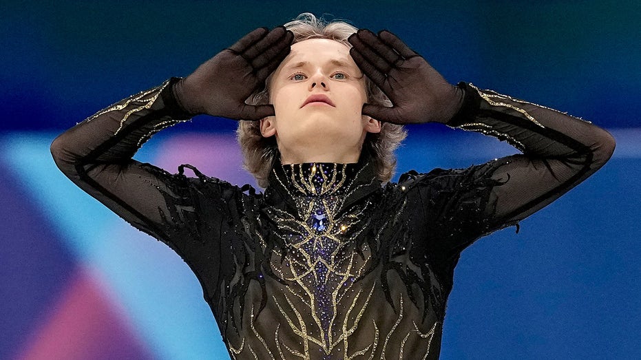 Image for the article: US figure skater Ilia Malinin says he wasn't ready for Olympic spotlight after multiple falls cost him medal