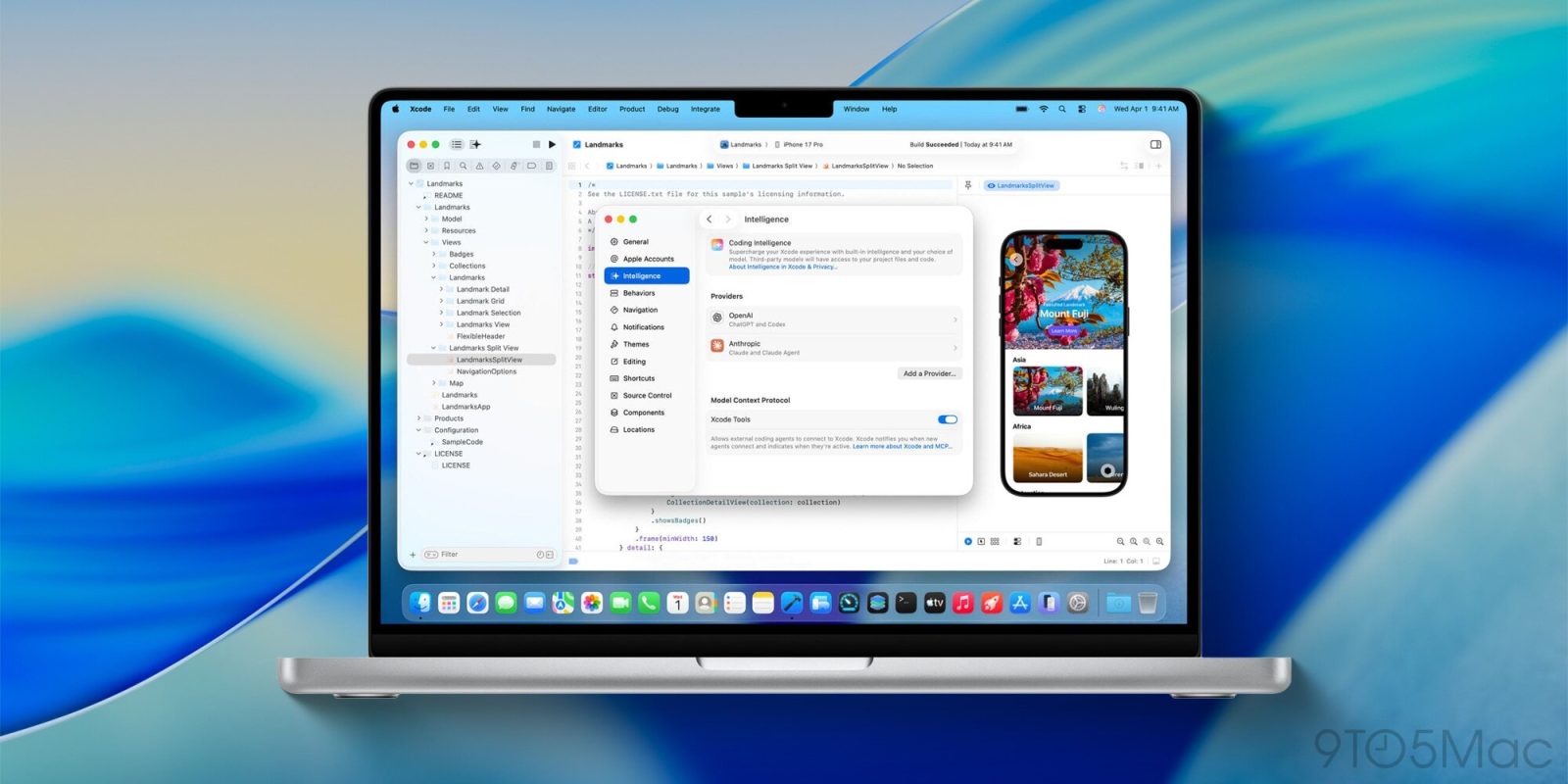 기사 이미지: 애플, Xcode에서 Claude Agent 및 Codex 통합을 통한 에이전트 기반 코딩 발표