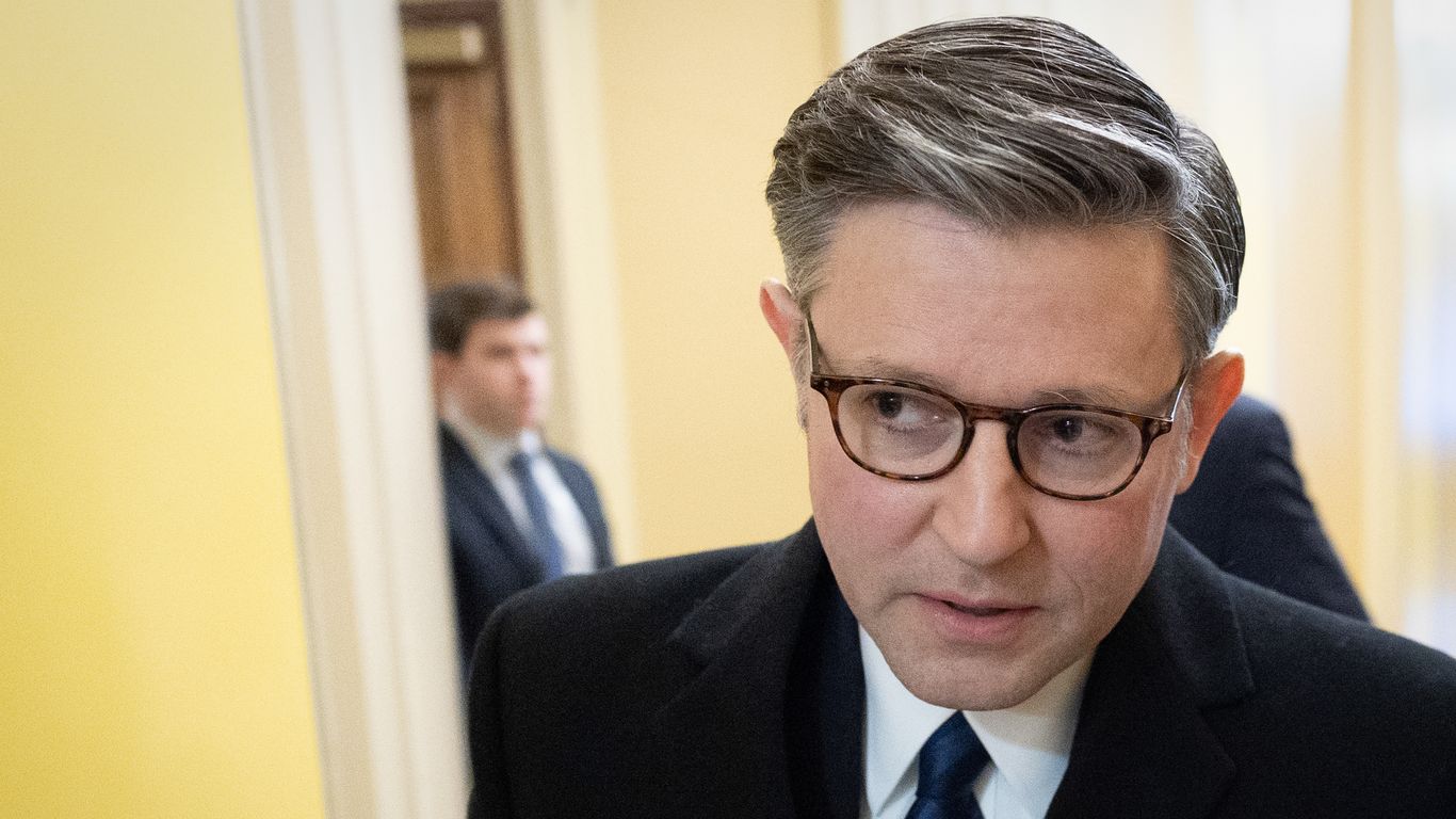 Image for the article: Mike Johnson clears critical hurdle to ending government shutdown