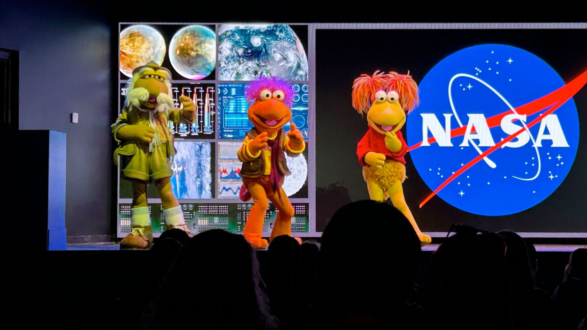 Image for the article: NASA stage show explores "outer" outer space with Henson's Fraggles