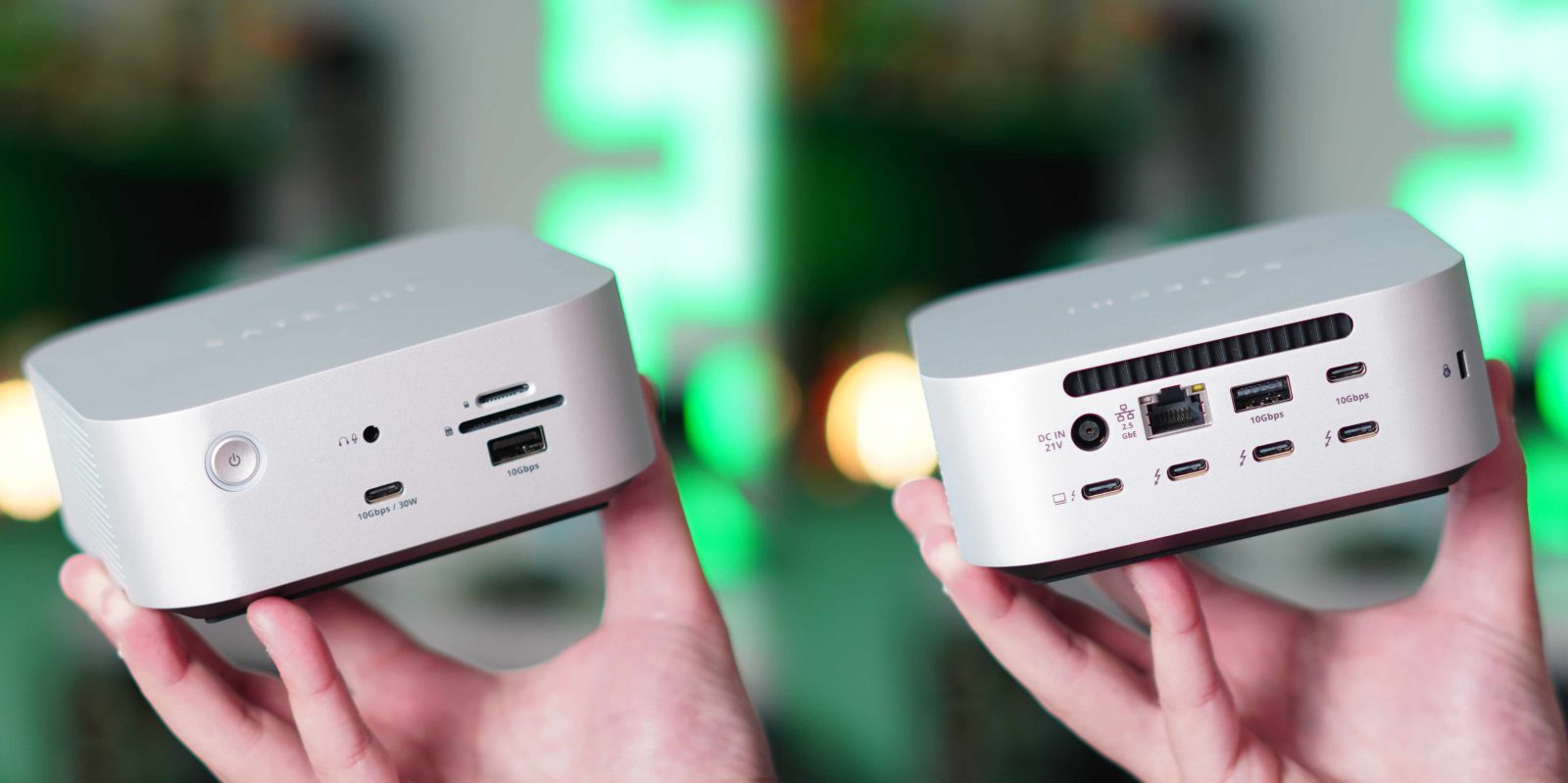 文章配图： 动手体验：Satechi CubeDock 将 Thunderbolt 5 与 NVMe 存储集成于类似 Mac mini 的紧凑设计中 [视频]