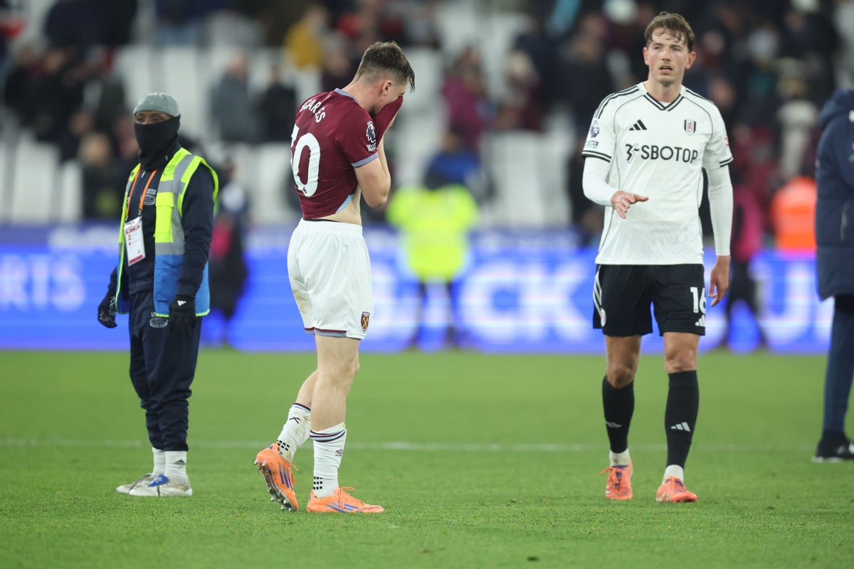 Image for the article: Ollie Scarles in tears after his mistake gifts Fulham victory at West Ham
