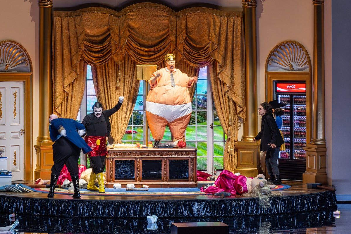 Image for the article: Satirical opera lampoons Trump as its metaphor increasingly mirrors reality