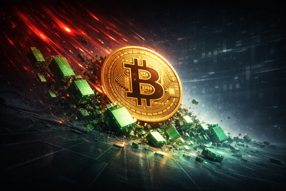 Изображение к статье: $460 млн длинных позиций по криптовалюте ликвидированы, когда биткоин упал ниже $90 000