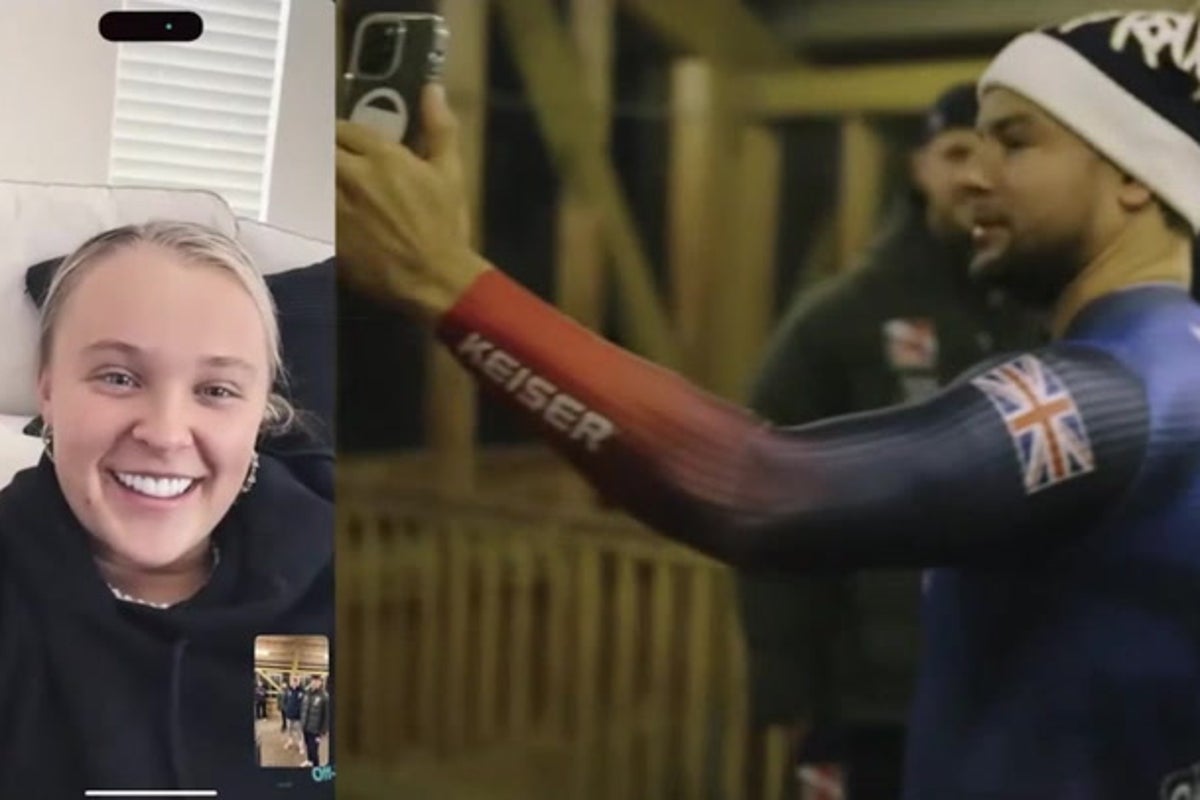 Image for the article: Jojo Siwa fears for Chris Hughes’ life as he takes on Winter Olympics stunt