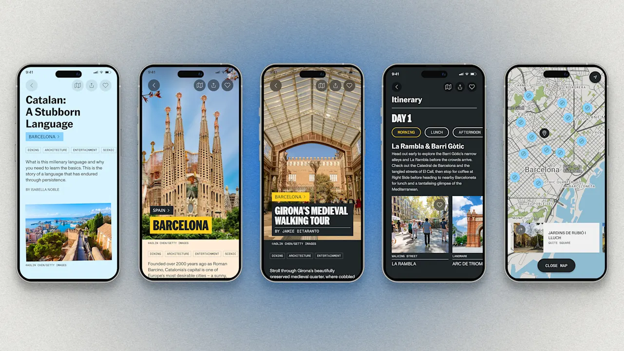 Image for the article: Lonely Planet turns its iconic guidebooks into a next-gen travel app